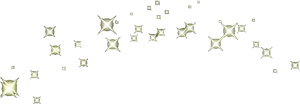 Twinkling Stars Black Background PNG Image