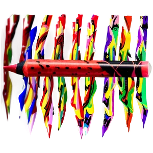 Twisted Red Crayon Png Lpb PNG Image