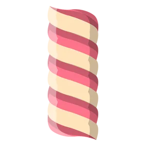 Twisted Striped Marshmallow PNG Image