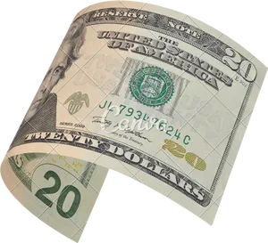 Twisted20 Dollar Bill PNG Image