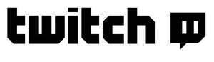 Twitch Logo Blackand White PNG Image