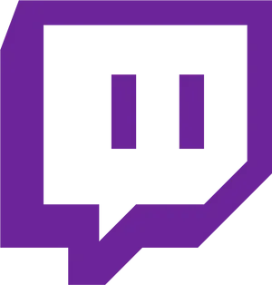 Twitch Logo Purple Background PNG Image