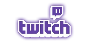 Twitch Logo Purple Glitch Effect PNG Image