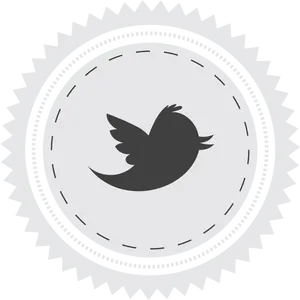 Twitter Bird Icon Seal PNG Image