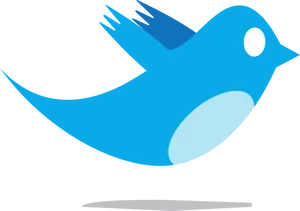 Twitter Logo Blue Bird PNG