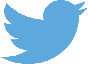 Twitter Logo Blue Bird PNG Image