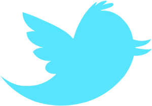 Twitter Logo Blue Bird PNG Image