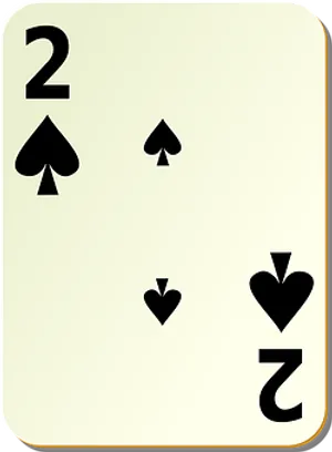 Two_of_ Spades_ Playing_ Card PNG Image