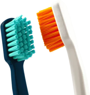 Two Toothbrushes Comparison PNG Image