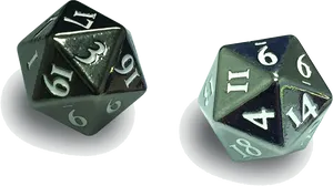 Two20 Sided Dice PNG Image