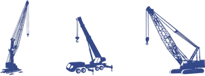 Typesof Cranes Illustration PNG Image