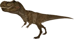 Tyrannosaurus Rex Full Body Profile PNG Image