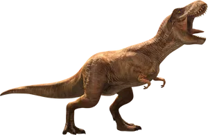 Tyrannosaurus Rex Full Body Render PNG Image