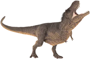 Tyrannosaurus Rex Roaring Pose PNG Image