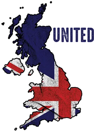 U K Mapand Flag Overlay PNG Image