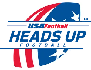 U S A Football Heads Up Logo PNG Image