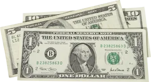 U S Dollar Bills Denominations PNG Image