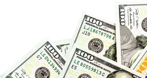 U S100 Dollar Bills Fanned Out PNG Image