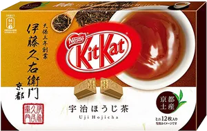 Uji Hojicha Flavored Kit Kat Packaging PNG Image