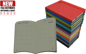 Ultimate Notebook Diary Combo PNG Image