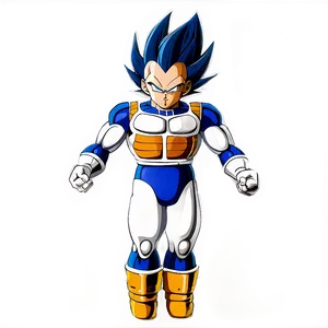 Ultimate Vegeta Ultra Ego Form Png 12 PNG Image