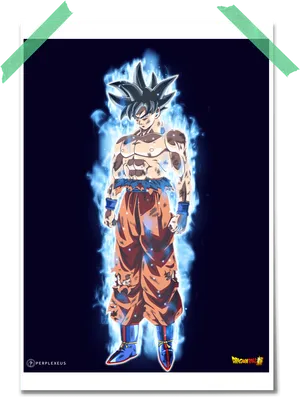 Ultra Instinct Goku Aura PNG Image