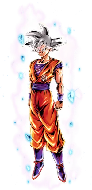 Ultra Instinct Goku Cosmic Aura PNG Image