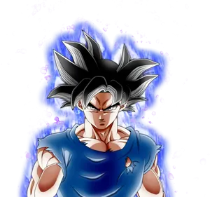 Ultra Instinct Goku Power Aura PNG Image