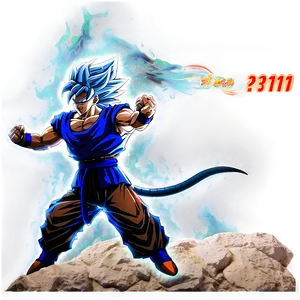 Ultra Instinct Goku Silhouette Png Iss75 PNG Image