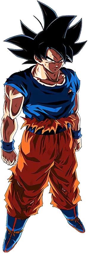 Ultra Instinct Goku Stance PNG Image