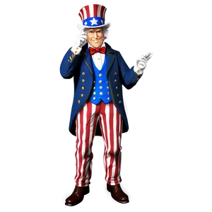 Uncle Sam Military Suit Png Syw PNG Image