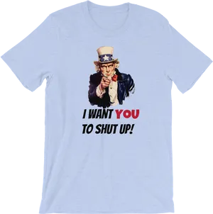 Uncle Sam Parody Tshirt Design PNG Image