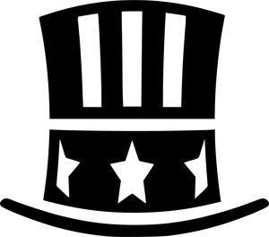 Uncle Sam Style Hat Outline PNG Image