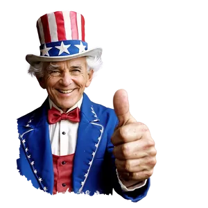 Uncle Sam Thumbs Up Png Raq PNG Image