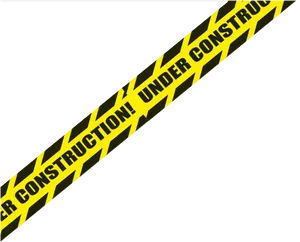 Under Construction Warning Tape PNG Image