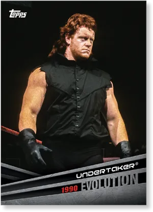 Undertaker1990 Evolution Topps Card PNG Image