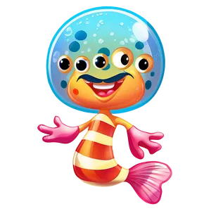 Underwater Cartoon Character Png 06122024 PNG Image