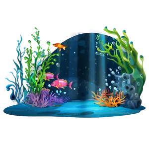 Underwater Cartoon Scene Png Kaf PNG Image