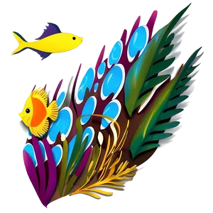 Underwater Scene Paper Cut Out Png Ypv21 PNG Image