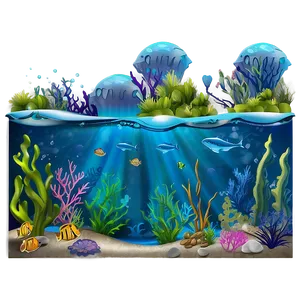 Underwater Scene Png Puu PNG Image