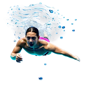 Underwater Swimming Race Png 05212024 PNG Image