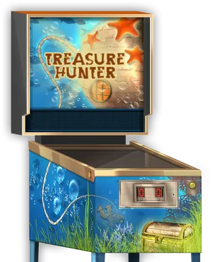 Underwater Themed Arcade Cabinet PNG Image