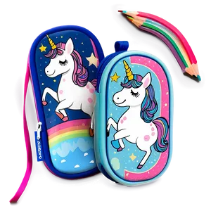 Unicorn Pencil Case Png 06292024 PNG Image