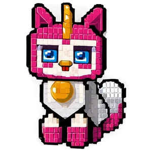 Unikitty Pixel Art Png 06242024 PNG Image