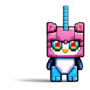 Unikitty Pixel Art Png Vso75 PNG Image