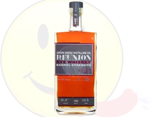 Union Horse Rye Whiskey Barrel Strength Bottle PNG