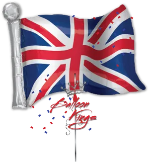 Union Jack Balloon Design PNG Image