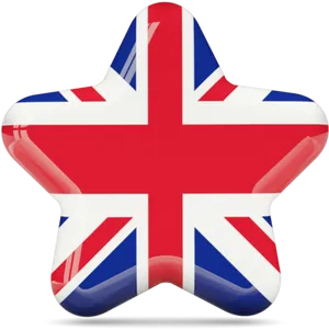 Union Jack Star Balloon PNG Image