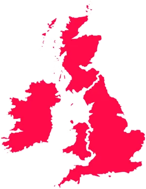 United Kingdom Outline Map PNG Image