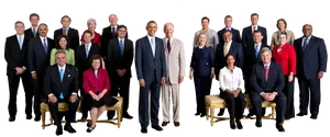 United States Cabinet Members Group Photo PNG